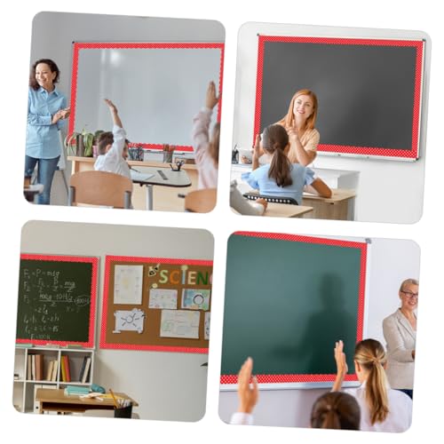 Azulejos bordes ondulados magnéticos de 12 piezas para pizarras blancas en aulas 4