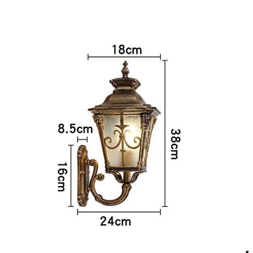 Applique extérieure E27 retro lanterne murale pour éclairage de jardin classique