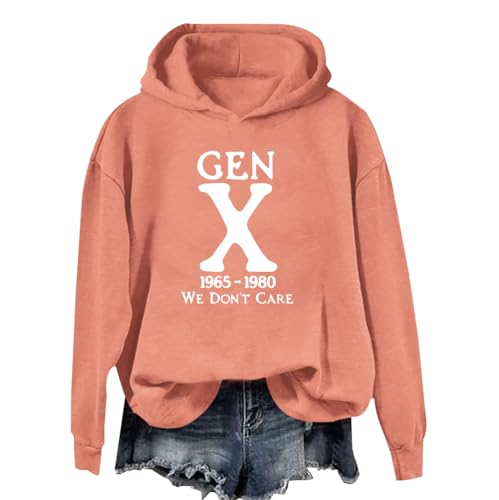 Gen X 1965-1980 We Don't Care Retro Funny Hoodie
