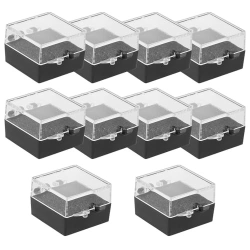 Gadpiparty Vitrina de Joyería Acrílica para Guardar Broches y Anillos, 10 Piezas, Elegante al Tacto, Adecuado para Joyerías y Mesitas de Noche