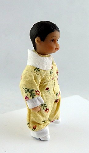 Muñeca miniatura bebé hispano moderno 1:12 miniatura 2