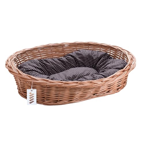 Wiklinowy Świat - Lit en osier pour chien et chat, lit en osier pour animaux de compagnie - Naturellement chaud, respirant et élégant - Différentes tailles...