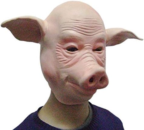 Miniatura 2 de Fiesta de Halloween 9 Cabeza de Látex Disfraz Completo de Halloween Cerdo de Fantasía Animal de Goma Disfraz Cabeza de Halloween Fiesta 9