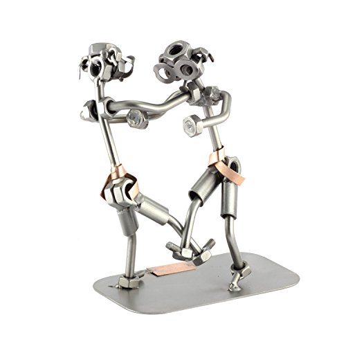 Steelman24 I Figurine en métal Judo I Made in Germany I Idées Cadeaux I Sculpture d’Acier I Hommes de métal