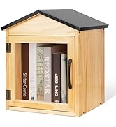 Ozzptuu Little Library Box Outdoor Little Library Free Library Box Outdoor Book Storage School Li...