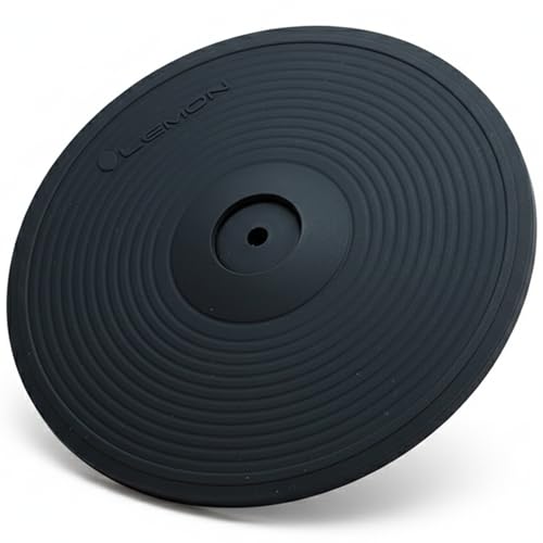 Lemon 11” Dual-Zone Electronic Splash/Crash Cymbal Pad with Choke for Electronic Drum Kits – Quiet Rubber Cymbal for Practice & Performance