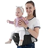 Baby Hip Carrier, Baby Hip Seat Carrier for Newborn to Toddler Baby Front Carrier for 8-45 lb,0-36 Months, Various Pockets,51 inches Waistband -Black