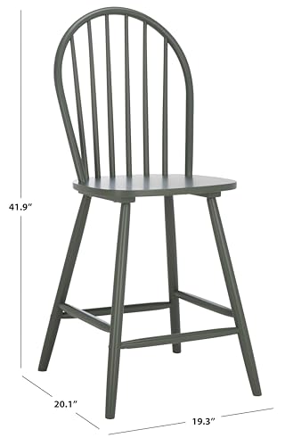 SAFAVIEH Home Collection - Butaco Omaha de madera maciza verde oscuro Windsor (BST3300B) miniatura 3