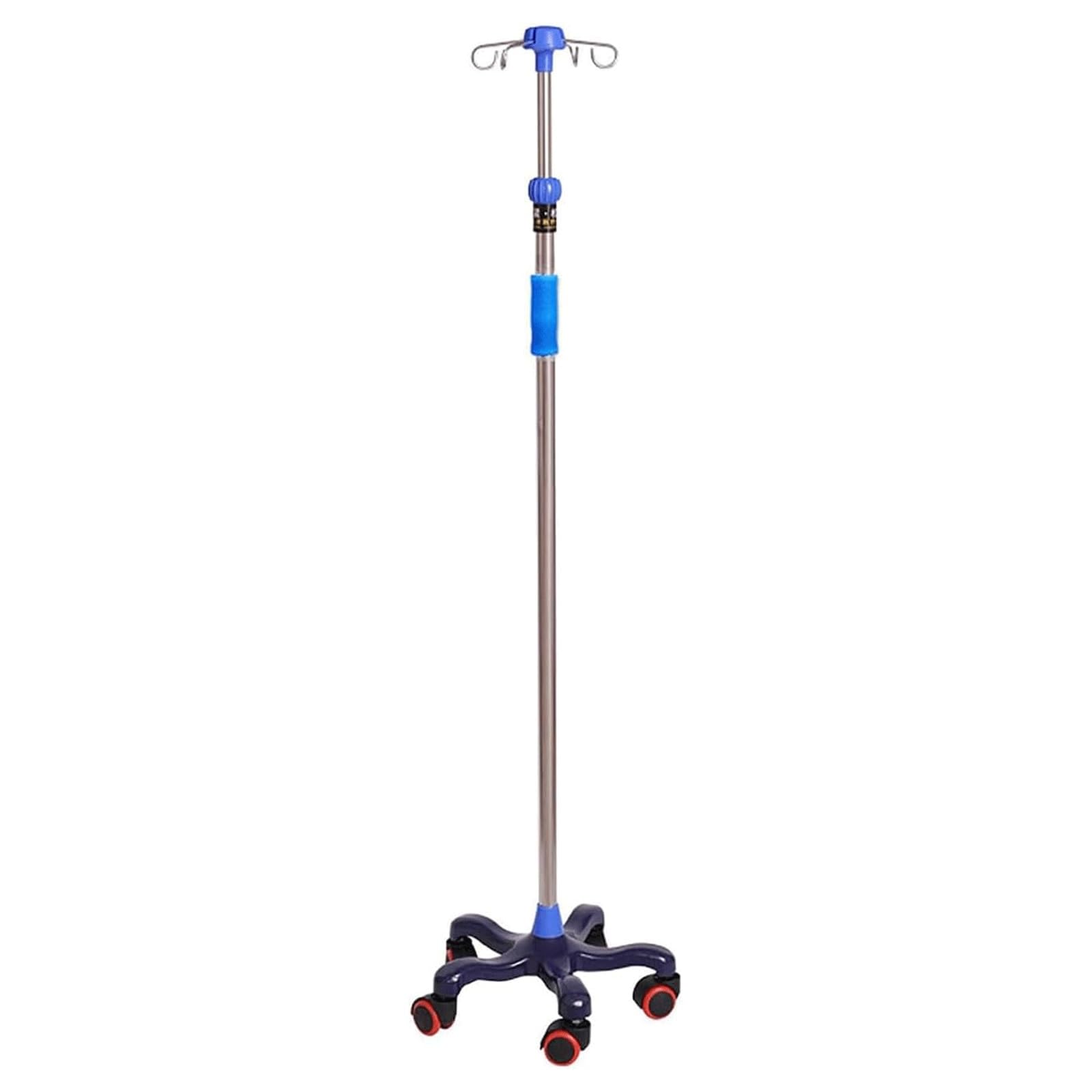 EYPKPL Potence à Perfusion roulante, Base Solide et Stable, réglable, avec 5 roulettes, for Soins à Domicile, hôpitaux, cliniques et Voyages