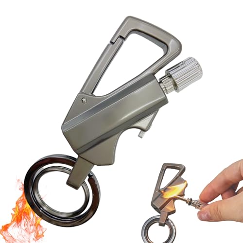 Outdoor Survival Feuerzeug, Ewiges Streichholz, Camping feuerzeug schlüsselanhänger, flaschenöffner Multitool schlüsselanhänger Lighter,...