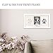 MYPAWLETS Extra Large Paw Print Frame Kit,Dog/Cat Paw Print Kit,Soft Pawprint Clay&Clean Touch Ink Pad,Pet Paw Print Impression Kit with Customization Tool,Wooden Pet Memorial Frame-White