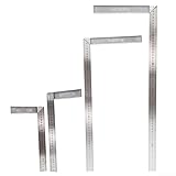 [Rostbeständige Aluminiumlegierung-Konstruktion] Hergestellt aus einer Aluminiumlegierung, die resistent gegen Rost ist, damit dieses Lineal auch nach längerem Gebrauch unter verschiedenen Bedingungen funktionsfähig bleibt.