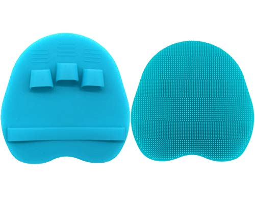 Pure Silicone Food-grade Body Brush Shower Cleansing Scrubber Gentle Exfoliating Glove Soft Bristles