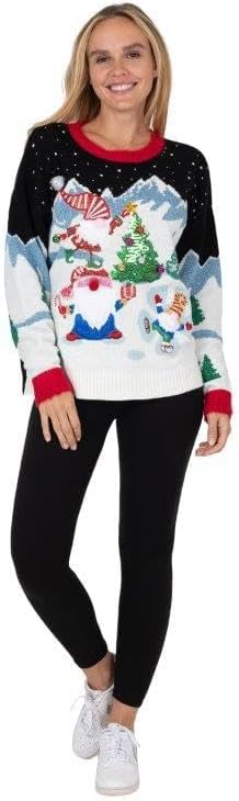 Blizzard Bay Women's Crew Neck, Long Sleeve, Ugly Christmas Sweater - Image 5