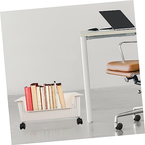 Rangement polyvalent pour documents et étagère mobile plastique sous bureau - 8
