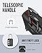 MATEIN Rolling Garment Bag with 2 Packing Cubes, Large Check-in Travel Garment Bags with 17.3 Inch Laptop Compartment, Wrinkle Free Wheeled Business Softside Suitcase Luggage for Men and Women, Black