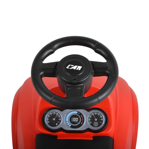 Moni Kinder Rutschauto Victory 321, Musikfunktion, Staufach unter dem Sitz, Farbe:rot – Bild 6