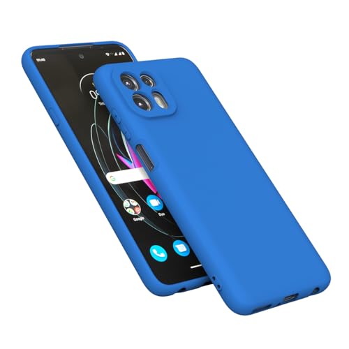 YSONCHAN Funda de Móvil para Motorola Moto Edge 20 Lite/Edge 20 Fusion, Carcasa Protectora Antichoque, Funda Silicona Suave para Teléfono Limpieza Duradera, Funda Bumper. Azul