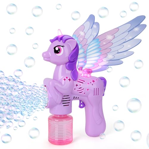 Jovicos Seifenblasenpistolen für Kinder, LED-Licht...