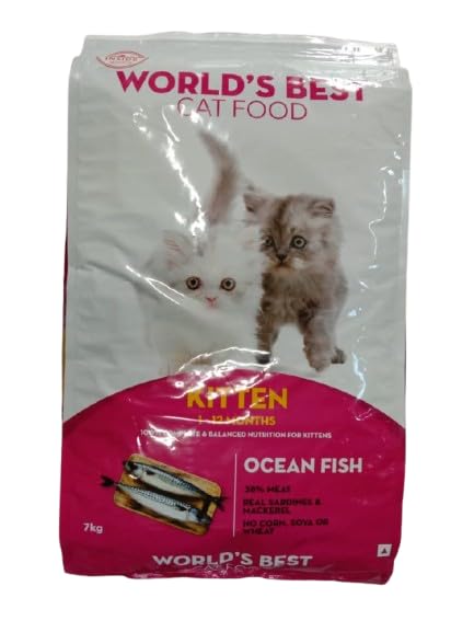 Worlds Best Kitten Ocean Fish Dry Cat Food, 7kg (B0DGGD28QD) Amazon Price History, Amazon Price Tracker