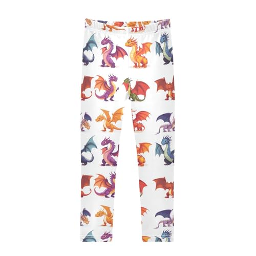 Girls Leggings Magic Dragons Toddler Girls Clothes Leggings for Girls Toddler Girls Leggings 3-4T
