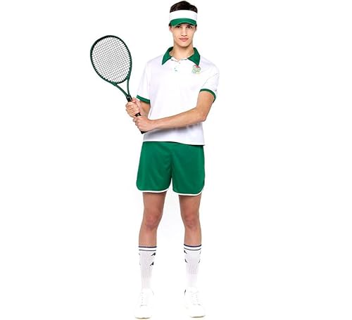 ZZ DISFRAZZES | Disfraz de Tenista Retro para hombre (S)