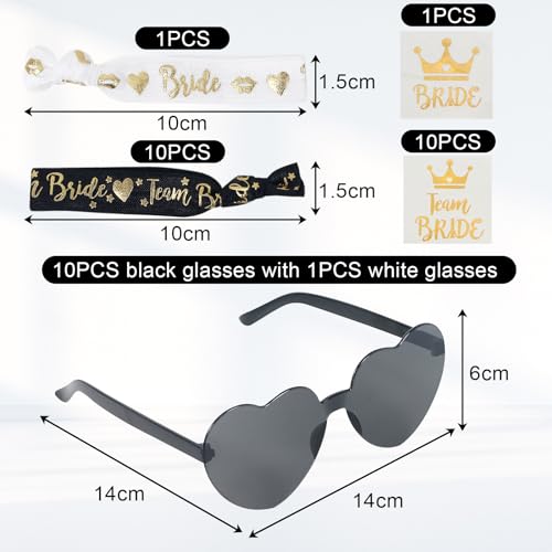 LACGO 33pcs Hen Party Accessories, Hen Do Accessories, Hen Party Decorations with Bride Team Wristband - Image 2