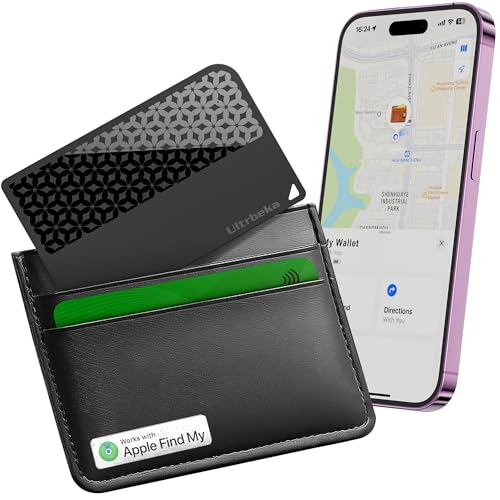 Image of Ultra-Thin Wallet Tracker Card [Apple MFi Certified] Air Tag Card-Style Works with Apple Find My Tracking Your Passport /Luggage /Purse, Preventing Loss of Items