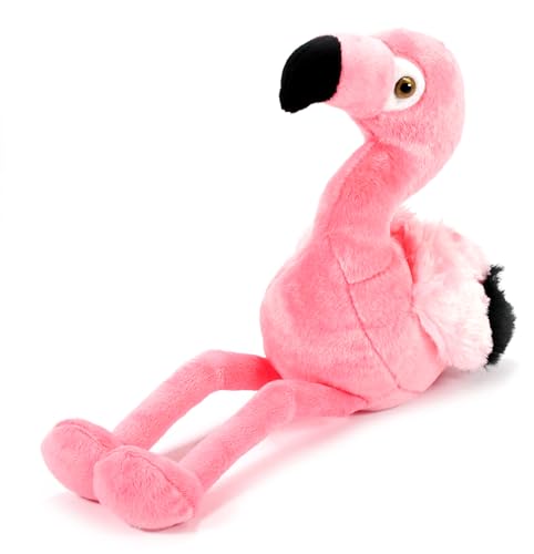 The Petting Zoo Flamingo Stuffed Animal, Gifts for Kids, Wild Onez Zoo Animals, Flamingo Plush Toy 9 inches