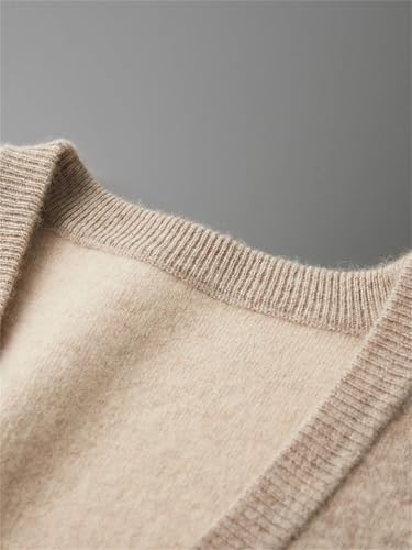 Dcvmvmn Men's Sleeveless Cardigan Men Cashmere V-Neck Sweater Vest Winter Basic Casual Knitted Waistcoat4