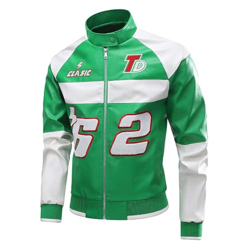 Duohropke Varsity Chaqueta para hombre de la vieja escuela universitaria, chaqueta de dos colores, chaqueta bomber vintage, chaqueta deportiva de béisbol, chaqueta deportiva unisex, ropa de calle Y2k