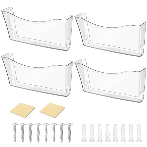 Pochettes murales en acrylique transparent support mural format A4 de documents - 2