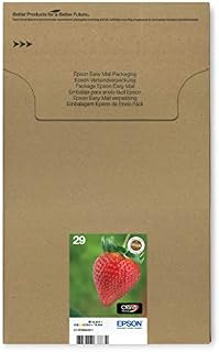 Epson 29 Strawberry Genuine Multipack, Eco-Friendly Packaging, 4-colours Ink Cartridges, Claria Home Ink