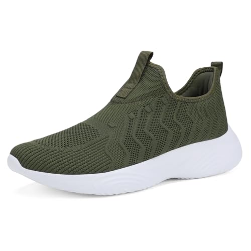 Image of MRIP Mens Slip On Walking Shoes Lightweight Comfortable Gym Workout Running Shoes Mesh Breathable Cushion Fashion Tennis Athletic Casual Sneakers