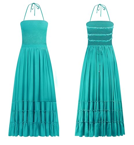 Image of R.Vivimos Womens Summer Boho Sexy Backless Long Dresses