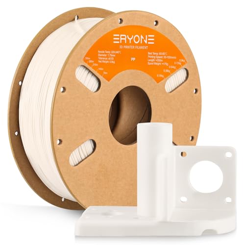 ERYONE Engineering Filament, 1.75mm 3D Printing Filament, Dimensional Accuracy +/- 0.03mm, Fit Most FDM 3D Printers, PP 