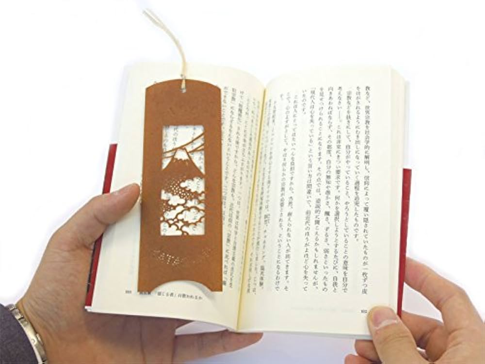 Amazon | 伊勢型紙 栞しおり 富士山 | しおり | 文房具