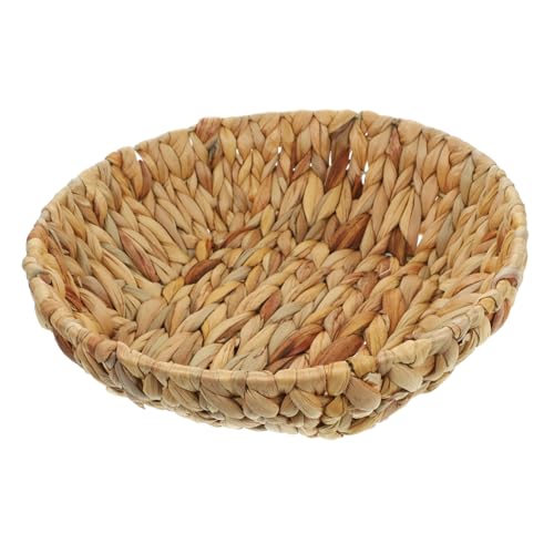 OKUMEYR Portable Woven Storage Basket Natural Container for Organizing Sundries Bread and More Capacity Basket for Home Office and Hotel Use