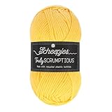 Scheepjes Truly Scrumptious Yarn 100g -385 Citrus Sunshine Cake - Soft Acrylic Polyester Blend for Knitting and Crocheting
