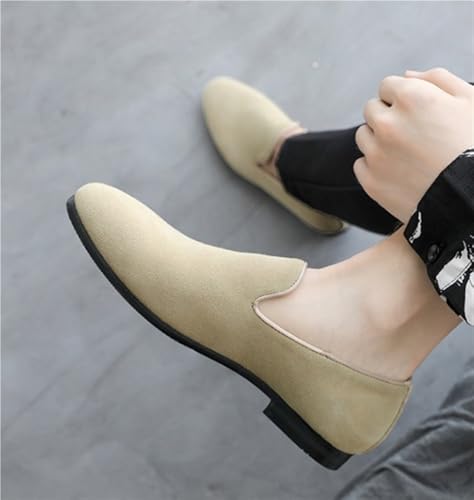 Mens Lightweight Loafers Shoes Suede Vamp Slip On Comfortable Driving Style Casual Events Business Outdoors Wedding4