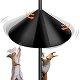Squirrel Baffle for Bird Feeder Pole,Outdoor Pole Mount Squirrel Proof Guard Stopper- 19 Inch,1 Pack,Plastic