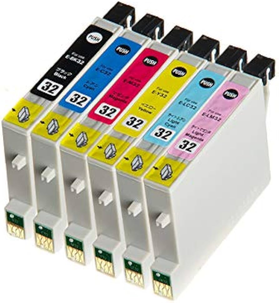 Amazon.co.jp: IC6CL32 6色セット EPSON エプソン プリンター 用 互換