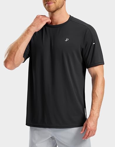 Pudolla Men's Workout Running T-Shirts Lightweight Quick Dry Athletic Gym Shirts for Men Short Sleeve Sport Tee Tops4