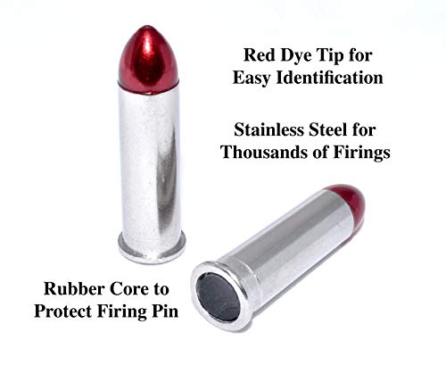 Steelworx 38 Special Stainless Steel Snap Caps/Training Rounds (6X RED) by Steelworx - Image 2