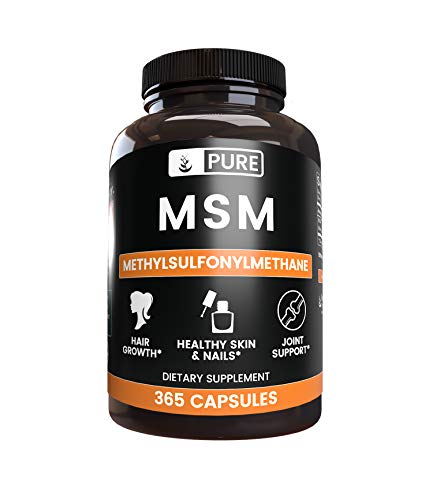 Methylsulfonylmethane (MSM), 365 Capsules, 1935 mg Serving, Lab Verified Purity with No Fillers & No Additives, Non-GMO, Easy to Take Caps, Made in The USA, Satisfaction Guaranteed