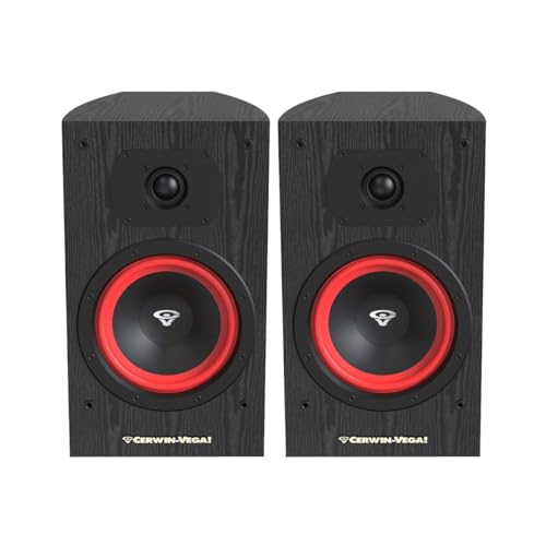 Image of CERWIN-VEGA! LA Series 6.5 inch 2-Way Bookshelf Speakers (Pair) - LA165B(Black)