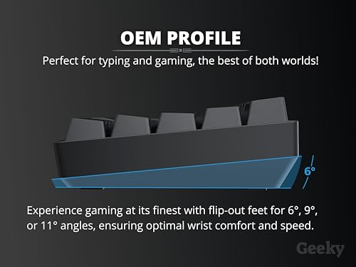Teclado mecánico TKL Geeky GK80 soluciona falta de espacio en mesa 4
