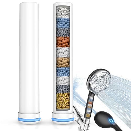 FEELSO 2 Pack Replacement Shower Filter for Handheld Shower Head