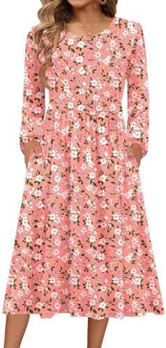 Zeagoo Long Sleeve Dresses for Women 2025 Fall Winter Casual Flow...