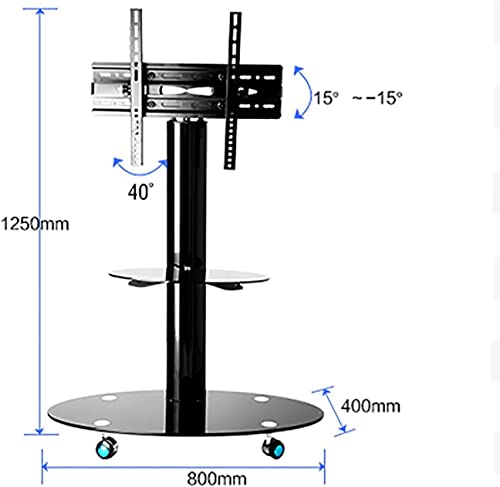 Soporte móvil para TV de 32" a 65" con ruedas miniatura 2